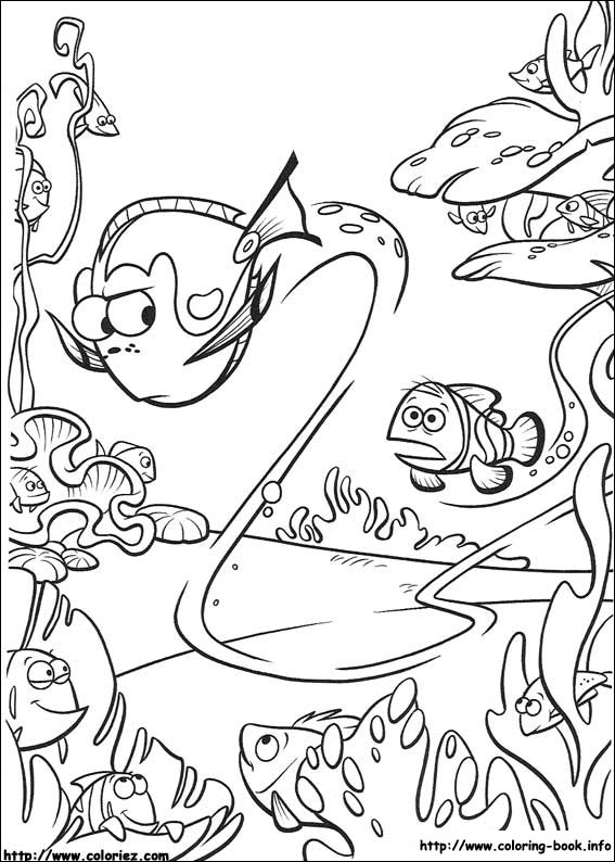 Finding Nemo coloring picture